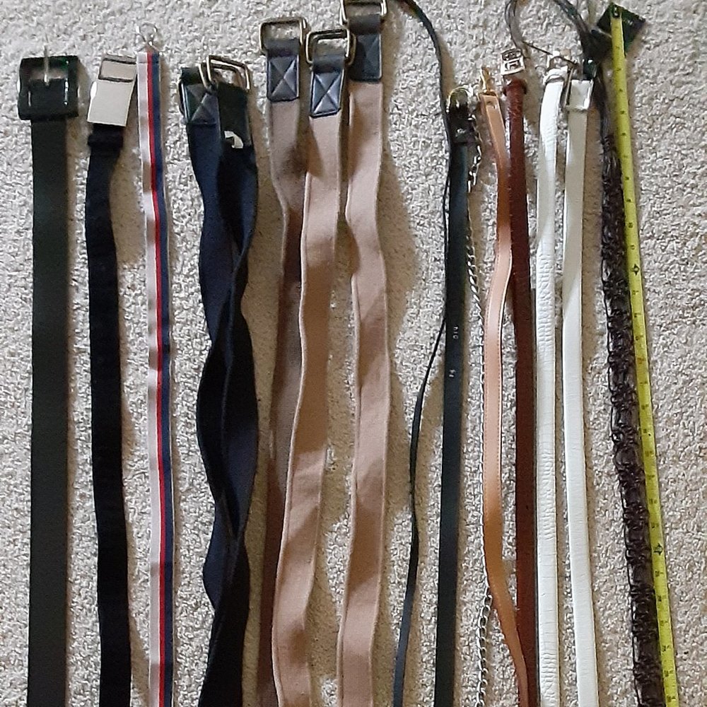Belts belts and belts - sweet 16 in total. For jeans, pants or dress.